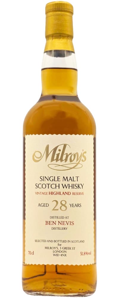 Ben Nevis, Aberfeldy, Macduff, Glen Ord… (Milroy’s)