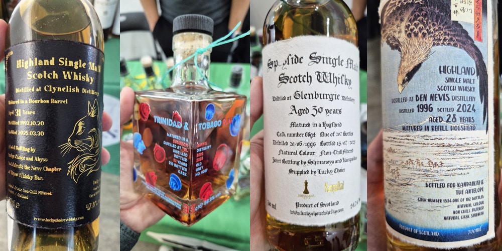 Clynelish 1993 / TDL 2003 / Glenburgie 30 Years / Ben Nevis 1996