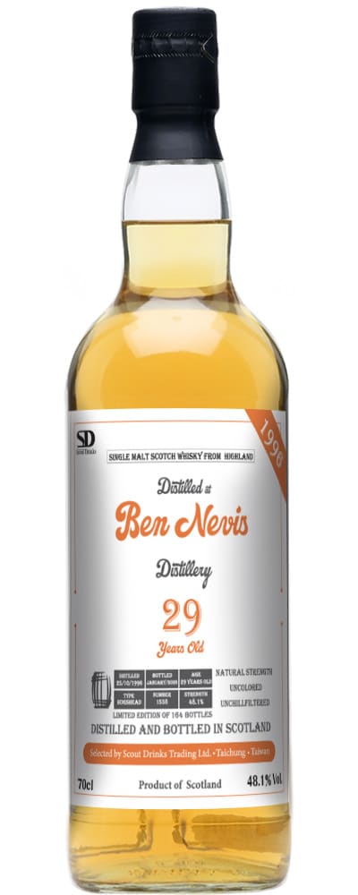 Ben Nevis 1996, Macduff 2007, Ardmore 2010 (Scout Drinks)