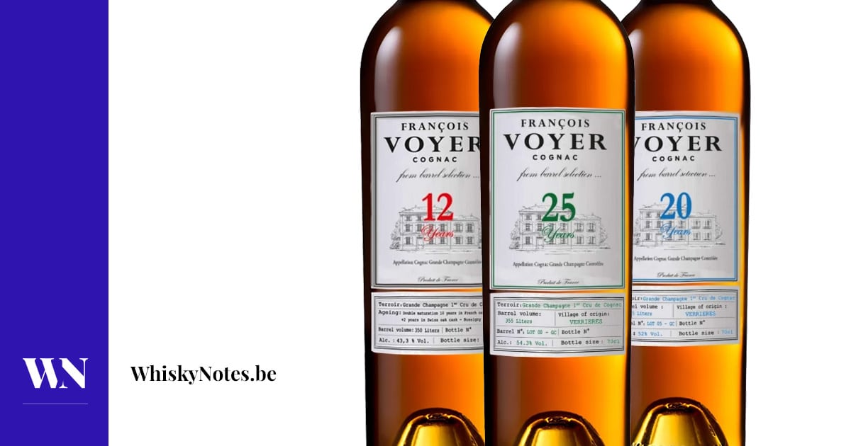 Cognac Voyer ‘From Barrel Selection’ 12 / 20 / 25 Years