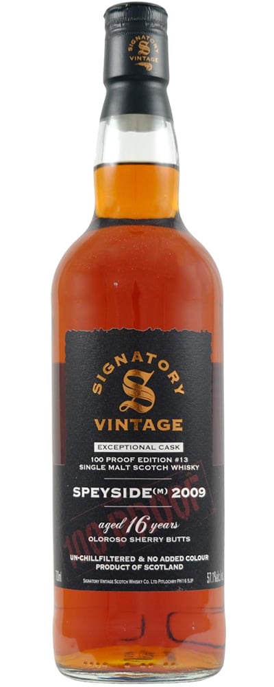 Speyside (M) 2009 – 100 Proof Exceptional Cask